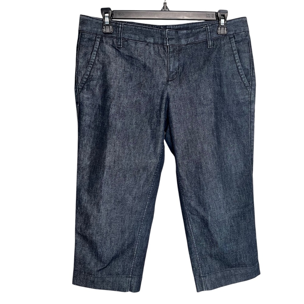 GAP Denim Capri Pants‎ Size 6 Dark Wash Stretch Womens Cropped Casual